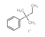 Benzenaminium,N-ethyl-N,N-dimethyl-, iodide (1:1)结构式