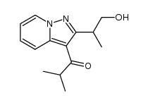 2-(2-hydroxy-1-methylethyl)-3-isobutyrylpyrazolo[1,5-a]pyridine Structure