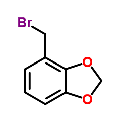 4-(溴甲基)苯并[d][1,3]二氧化物结构式