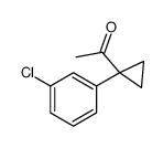 1-(1-(3-氯苯基)环丙基)乙酮结构式