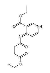 4-(4-乙氧基-4-氧代丁酰胺)烟酸乙酯结构式