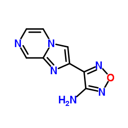 4-(咪唑[1,2-A]吡嗪-2-基)-1,2,5-噁二唑-3-胺结构式