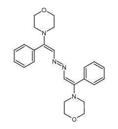 4,4'-(1,6-diphenyl-3,4-diaza-hexa-1,3,5-triene-1,6-diyl)-bis-morpholine结构式