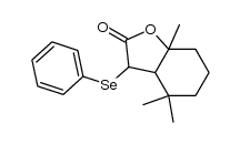 (3AR,7AS)-2-oxo-3-phenylselenyl-4,4,7a-trimethyloctahydrobenzofuran结构式