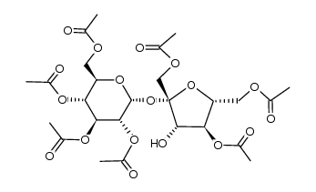 1',2,3,4,4',6,6'-hepta-O-acetylsucrose Structure
