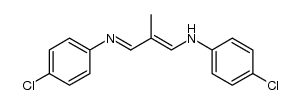 2-methyl-1-(p-chlorophenylamino)-3-(p-chlorophenylimino)-1-propene结构式