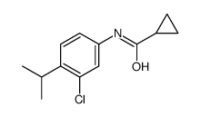 N-(3-chloro-4-propan-2-ylphenyl)cyclopropanecarboxamide Structure
