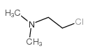 2-氯-N,N-二甲基乙胺结构式