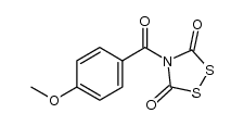 N-(4-methoxybenzoyl)-1,2,4-dithiazolidine-3,5-dione Structure