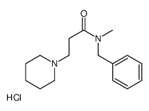 N-benzyl-N-methyl-3-piperidin-1-ylpropanamide,hydrochloride Structure
