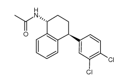 N-((1S,4R)-1-(3,4-dichlorophenyl)-1,2,3,4-tetrahydronaphthalen-4-yl)acetamide structure