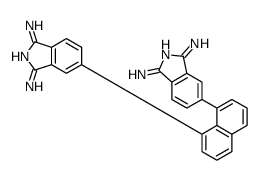 5-[8-(1-amino-3-iminoisoindol-5-yl)naphthalen-1-yl]-3-iminoisoindol-1-amine结构式