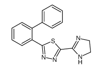 2-(4,5-dihydro-1H-imidazol-2-yl)-5-(2-phenylphenyl)-1,3,4-thiadiazole结构式