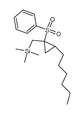 1-(phenylsulfonyl)-2-n-hexyl-1-[(trimethylsilyl)methyl]cyclopropane Structure