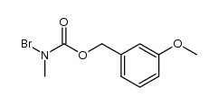 m-methoxybenzyl N-bromo-N-methylcarbamate结构式