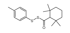 (4-Methylphenyl)-(2,2,6,6-tetramethylcyclohexancarbonyl)-disulfid Structure