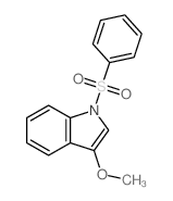 1-苯磺酰基-3-甲氧基-1h-吲哚结构式