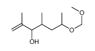 6-(methoxymethoxy)-2,4-dimethylhept-1-en-3-ol结构式