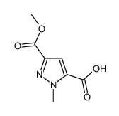 3-(甲氧基羰基)-1-甲基-1H-吡唑-5-羧酸结构式