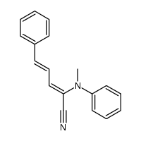 (2Z,4E)-2-(N-methylanilino)-5-phenyl-2,4-pentadienenitrile结构式