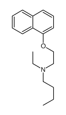 N-丁基-N-乙基-2-(1-萘氧基)盐酸乙胺结构式