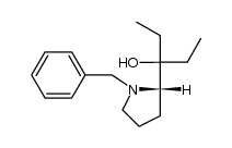 (S)-(-)-1-benzyl-2-(1-hydroxy-1-ethylpropyl)-pyrrolidine结构式