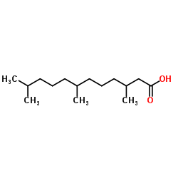 3R(+),7RS-3,7,11-trimethyldodecanoic acid Structure