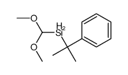 dimethoxymethyl(2-phenylpropan-2-yl)silane结构式