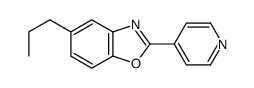 5-propyl-2-pyridin-4-yl-1,3-benzoxazole结构式