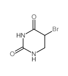 2,4(1H,3H)-Pyrimidinedione,5-bromodihydro- Structure