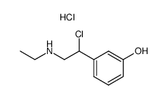N-Ethyl-2-chloro-2-(3-hydroxyphenyl)ethylamine hydrochloride结构式
