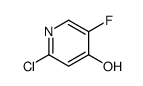 2-chloro-5-fluoropyridin-4-ol Structure