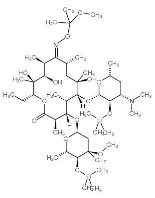silylated erythromycin oxime ketal Structure