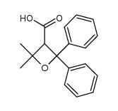 2,2-dimethyl-4,4-diphenyloxetane-3-carboxylic acid结构式