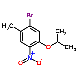 1-Bromo-5-isopropoxy-2-methyl-4-nitrobenzene Structure