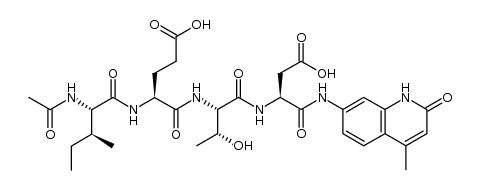 (4S,7S,10S,13S)-4-((S)-sec-butyl)-7-(2-carboxyethyl)-10-((R)-1-hydroxyethyl)-13-((4-methyl-2-oxo-1,2-dihydroquinolin-7-yl)carbamoyl)-2,5,8,11-tetraoxo-3,6,9,12-tetraazapentadecan-15-oic acid Structure