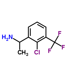 1-[2-Chloro-3-(trifluoromethyl)phenyl]ethanamine Structure