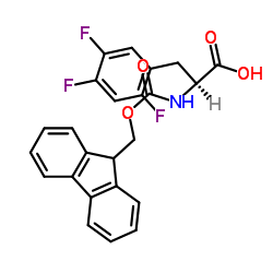 Fmoc-D-2,4,5-三氟苯丙氨酸结构式