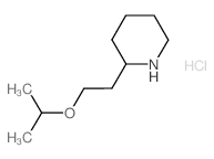 2-(2-Isopropoxyethyl)piperidine hydrochloride Structure