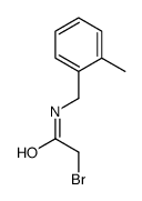 2-bromo-N-[(2-methylphenyl)methyl]acetamide结构式