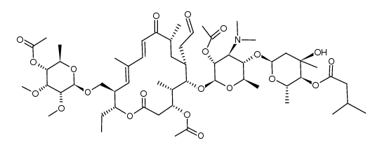 2',3,4'''-tri-O-acetyl-4''-O-isovaleryltylosin结构式