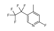 2-Fluoro-4-methyl-5-(pentafluoroethyl)pyridine结构式