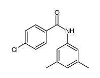 4-氯-n-(3,5-二甲基苯基)苯甲酰胺结构式
