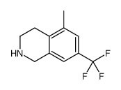 5-Methyl-7-(trifluoromethyl)-1,2,3,4-tetrahydroisoquinoline Structure