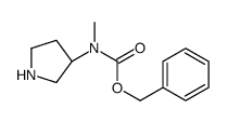 Benzyl methyl[(3S)-3-pyrrolidinyl]carbamate Structure