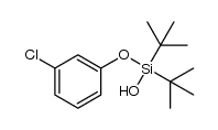 di-tert-butyl(3-chlorophenoxy)silanol Structure