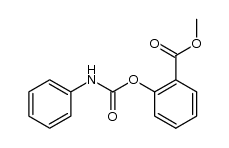 2-phenylcarbamoyloxy-benzoic acid methyl ester结构式