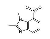 (9ci)-1,2-二甲基-7-硝基-1H-苯并咪唑结构式