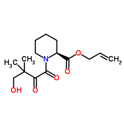 Allyl (2S)-1-(4-hydroxy-3,3-dimethyl-2-oxobutanoyl)-2-piperidinecarboxylate Structure