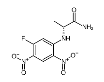 (R)-2-((5-氟-2,4-二硝基苯基)氨基)丙酰胺结构式